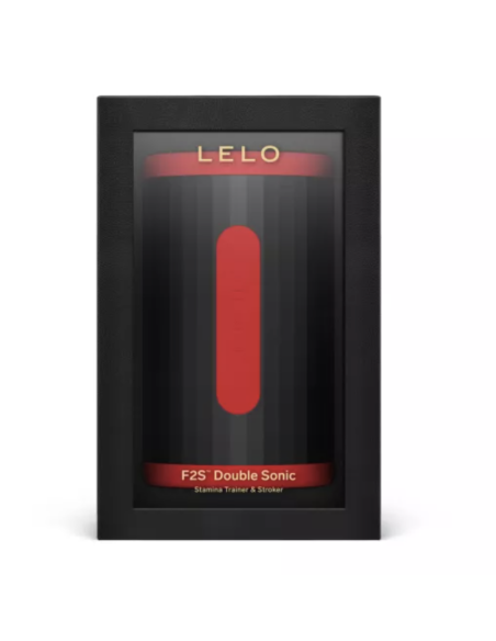 LELO F2S DOUBLE SONIC MASTURBADOR MASCULINO CON DOBLE ESTIMULACIAN SANICA ROJO