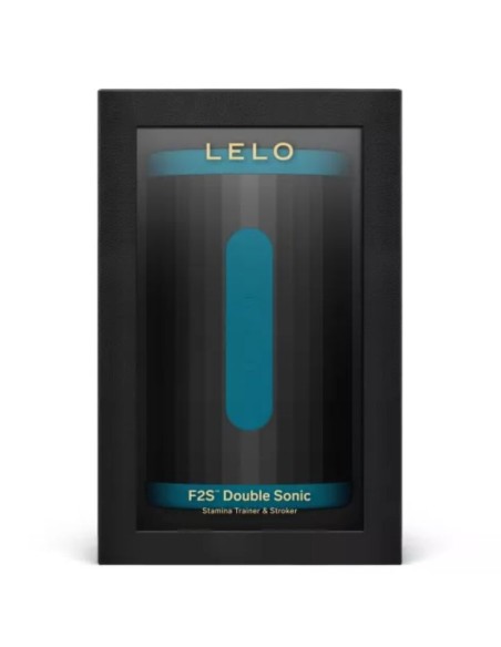 LELO F2S DOUBLE SONIC MASTURBADOR MASCULINO CON DOBLE ESTIMULACIAN SANICA VERDE AZULADO