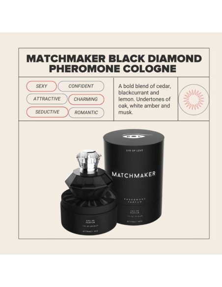 EYE OF LOVE MATCHMAKER BLACK DIAMOND LGBTQ PERFUME FEROMONAS PARA AL 30 ML