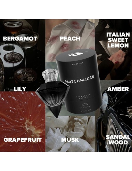 EYE OF LOVE MATCHMAKER BLACK DIAMOND LGBTQ PERFUME FEROMONAS PARA AL 30 ML