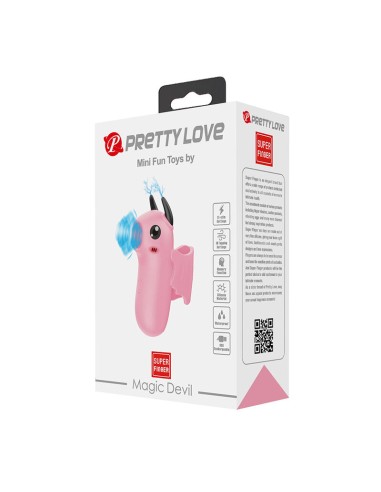 PRETTY LOVE MAGIC DEVIL ESTIMULADOR DE DEDO RECARGABLE ROSA
