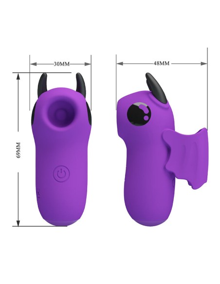 PRETTY LOVE MAGIC DEVIL ESTIMULADOR DE DEDO RECARGABLE MORADO