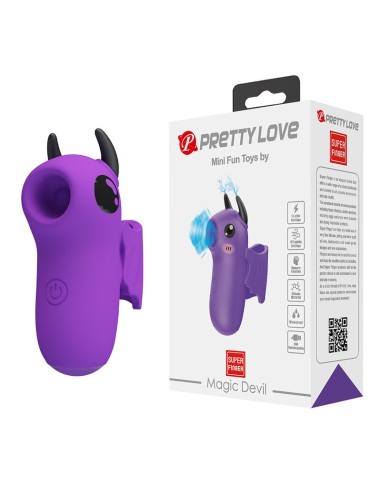 PRETTY LOVE MAGIC DEVIL ESTIMULADOR DE DEDO RECARGABLE MORADO