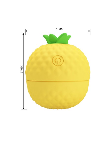 PRETTY LOVE ESTIMULADOR CLITORAL CON SUCCIAN Y GOLPETEOS RECARGABLE AMARILLO