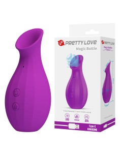 PRETTY LOVE MAGIC BOTTLE SUCCIONADOR DE CLATORIS RECARGABLE MORADO