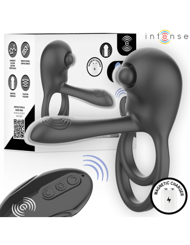 INTENSE SPIKE ANILLO VIBRADOR PARA PENE CON CONTROL REMOTO