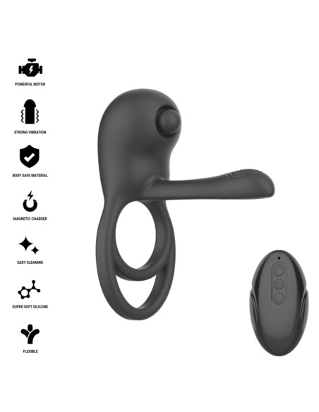 INTENSE SPIKE ANILLO VIBRADOR PARA PENE CON CONTROL REMOTO