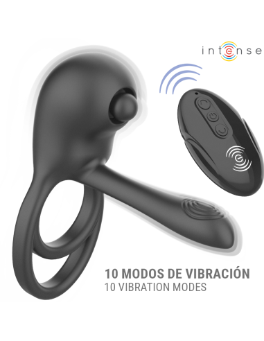 INTENSE SPIKE ANILLO VIBRADOR PARA PENE CON CONTROL REMOTO