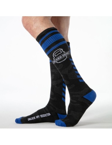 LOCKER GEAR FULL MILITARY KNEE HIGH SOCKS TALLA ANICA AZUL
