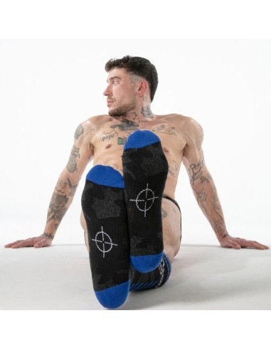 LOCKER GEAR FULL MILITARY KNEE HIGH SOCKS TALLA ANICA AZUL