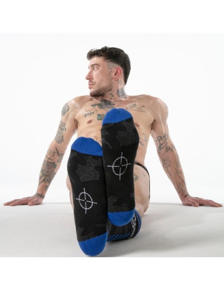 LOCKER GEAR FULL MILITARY KNEE HIGH SOCKS TALLA ANICA AZUL