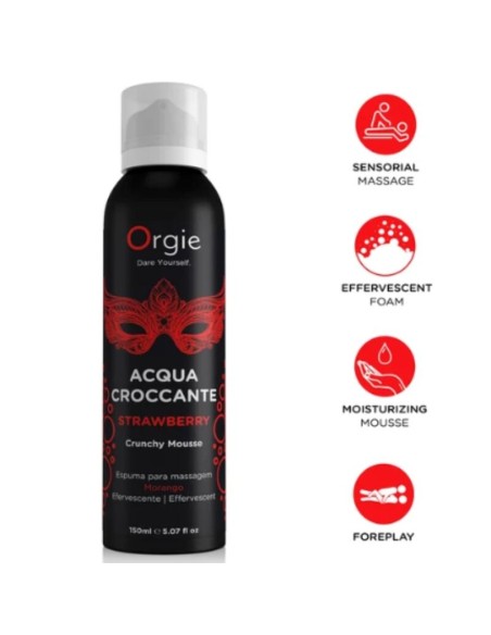 ORGIE ACQUA CROCCANTE ESPUMA CRUJIENTE FRESA PARA MASAJE 150 ML