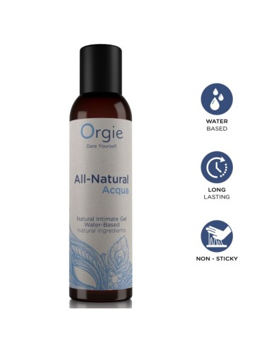 ORGIE ALL NATURAL ACQUA GEL ANTIMO BASE AGUA 150 ML