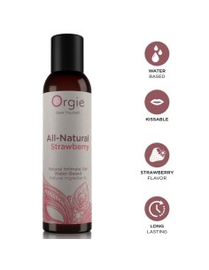 ORGIE FRESA TOTALMENTE NATURAL GEL ANTIMO BASE AGUA BESABLE 150 ML