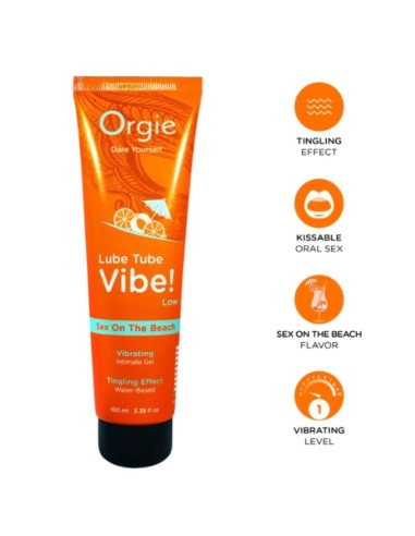 ORGIE LUBE TUBE VIBE SEX ON THE BEACH GEL ANTIMO BESABLE EFECTO HORMIGUEO SUAVE 100 ML