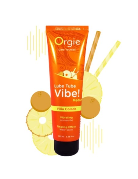 ORGIE LUBE TUBE VIBE PIAA COLADA GEL ANTIMO BESABLE EFECTO HORMIGUEO MEDIO 100 ML