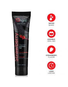 ORGIE LUBRICANETE GEL ANTIMO BESABLE BASE AGUA FRESA 100 ML