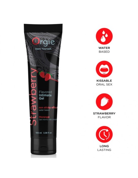 ORGIE LUBRICANETE GEL ANTIMO BESABLE BASE AGUA FRESA 100 ML