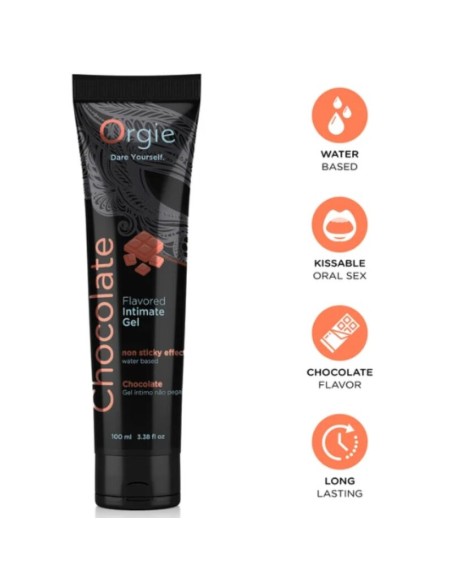 ORGIE LUBE TUBE CHOCOLATE GEL ANTIMO BESABLE BASE AGUA 100 ML