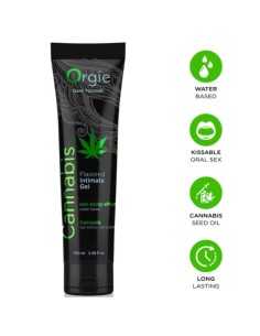 ORGIE LUBE TUBE CANNABIS GEL ANTIMO BESABLE BASE AGUA 100 ML