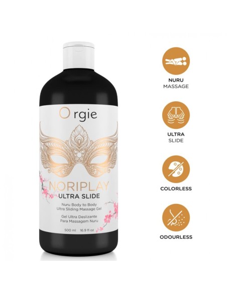 ORGIE NORIPLAY ULTRA SLIDE GEL NURU PARA MASAJE CUERPO A CUERPO 500 ML