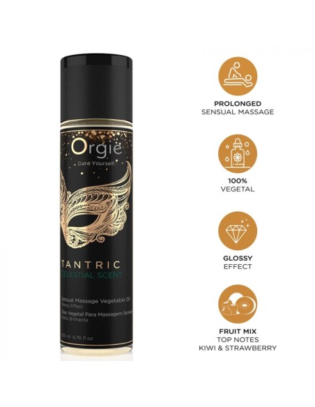 ORGIE TANTRIC CELESTIAL SCENT ACEITE VEGETAL DE MASAJE 200 ML