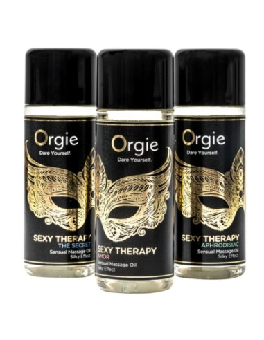 ORGIE SEXY THERAPY SET ACEITES MINIS DE MASAJE 3 X 30 ML