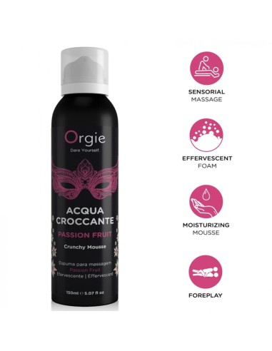 ORGIE ACQUA CROCCANTE ESPUMA CRUJIENTE MARACUYA PARA MASAJE 150 ML