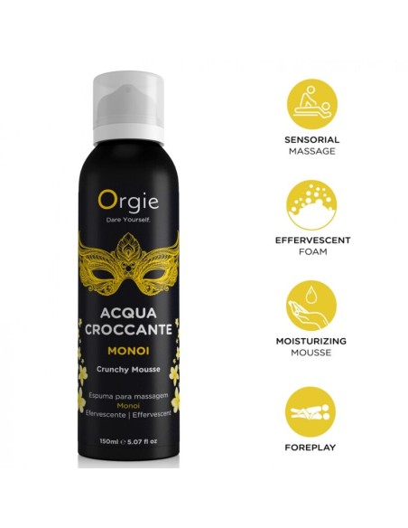 ORGIE ACQUA CROCCANTE ESPUMA CRUJIENTE MONOI PARA MASAJE 150 ML