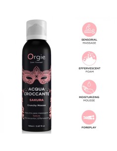 ORGIE ACQUA CROCCANTE ESPUMA CRUJIENTE SAKURA PARA MASAJE 150 ML