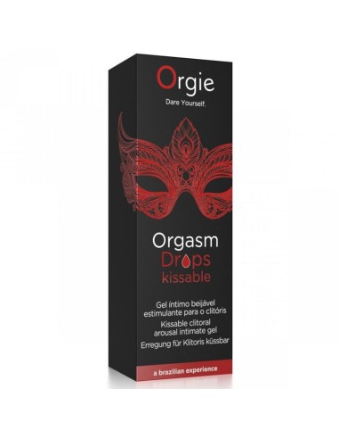 ORGIE ORGASM DROPS KISSABLE GOTAS ESTIMULANTES BESABLES PARA CLATORIS 30 ML