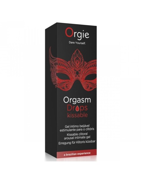 ORGIE ORGASM DROPS KISSABLE GOTAS ESTIMULANTES BESABLES PARA CLATORIS 30 ML