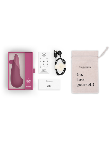WOMANIZER VIBE VIBRADOR LAY ON SILENCIOSO ROSA OSCURO
