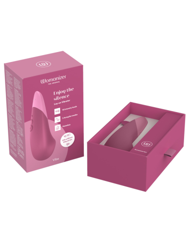 WOMANIZER VIBE VIBRADOR LAY ON SILENCIOSO ROSA OSCURO