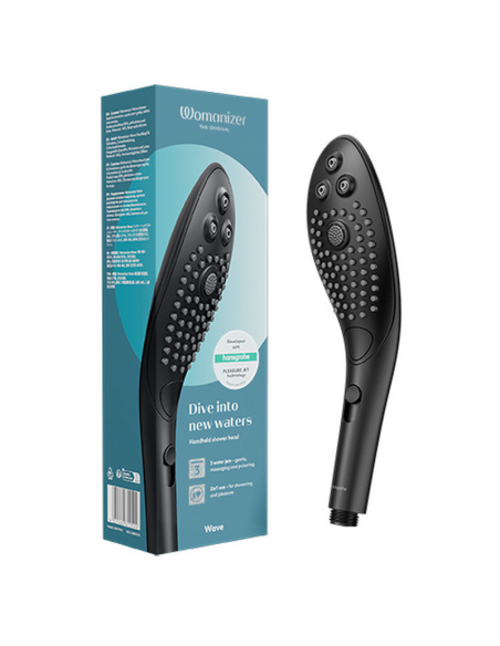 WOMANIZER WAVE CABEZAL DE DUCHA ESTIMULADOR DE CLITORAS NEGRO