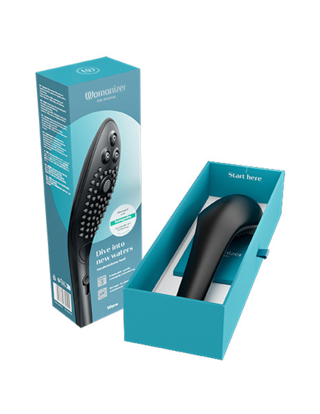 WOMANIZER WAVE CABEZAL DE DUCHA ESTIMULADOR DE CLITORAS NEGRO