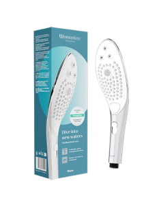 WOMANIZER WAVE CABEZAL DE DUCHA ESTIMULADOR DE CLITORAS PLATEADO