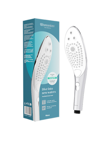 WOMANIZER WAVE CABEZAL DE DUCHA ESTIMULADOR DE CLITORAS PLATEADO
