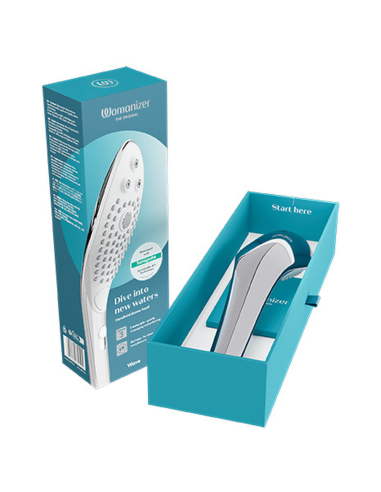 WOMANIZER WAVE CABEZAL DE DUCHA ESTIMULADOR DE CLITORAS PLATEADO
