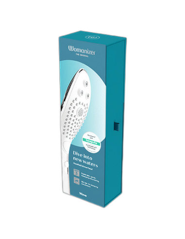 WOMANIZER WAVE CABEZAL DE DUCHA ESTIMULADOR DE CLITORAS PLATEADO