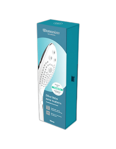 WOMANIZER WAVE CABEZAL DE DUCHA ESTIMULADOR DE CLITORAS PLATEADO