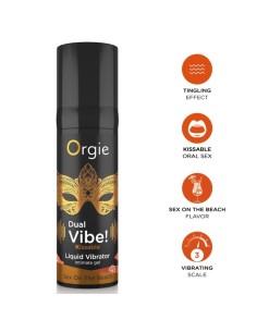 ORGIE DUAL VIBE SEX ON THE BEACH GEL ANTIMO BESABLE EFECTO VIBRANTE 15 ML