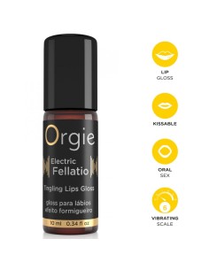 ORGIE ELECTRIC FELLATIO GLOSS LABIAL BESABLE EFECTO VIBRANTE 10 ML