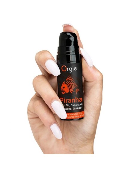 ORGIE PIRANHA CREMA POTENCIADORA PARA HOMBRE 15 ML