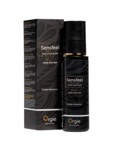 ORGIE SENSFEEL ELIXIR DE SEDUCCIAN PARA HOMBRE 10 EN 1 CUERPO Y CABELLO 100 ML