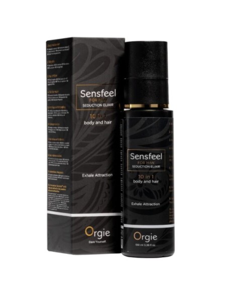ORGIE SENSFEEL ELIXIR DE SEDUCCIAN PARA HOMBRE 10 EN 1 CUERPO Y CABELLO 100 ML