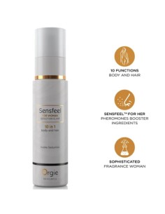 ORGIE SENSFEEL ELIXIR DE SEDUCCIAN PARA MUJER 10 EN 1 CUERPO Y CABELLO 100 ML
