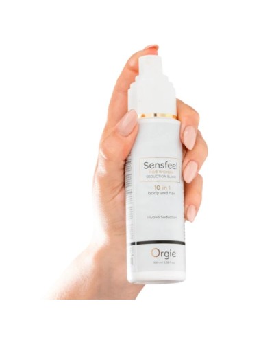 ORGIE SENSFEEL ELIXIR DE SEDUCCIAN PARA MUJER 10 EN 1 CUERPO Y CABELLO 100 ML