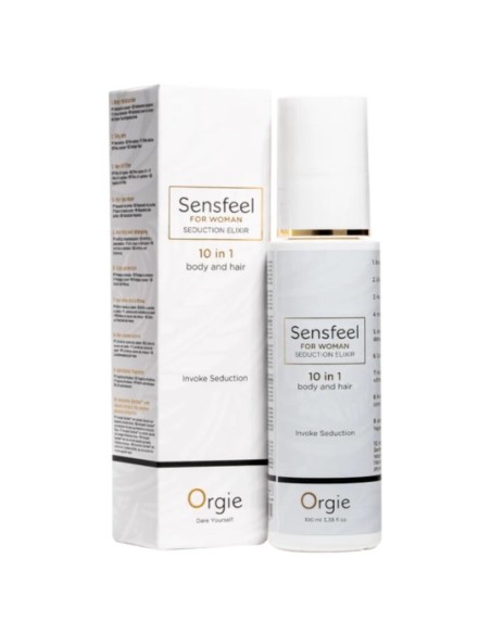 ORGIE SENSFEEL ELIXIR DE SEDUCCIAN PARA MUJER 10 EN 1 CUERPO Y CABELLO 100 ML