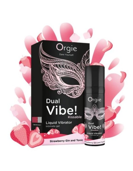 ORGIE DUAL VIBE GIN AND TONIC FRESA GEL ANTIMO BESABLE EFECTO VIBRANTE 15 ML